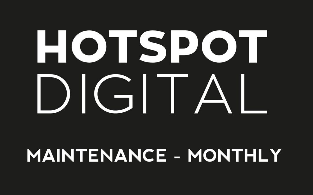 Maintenance – Monthly